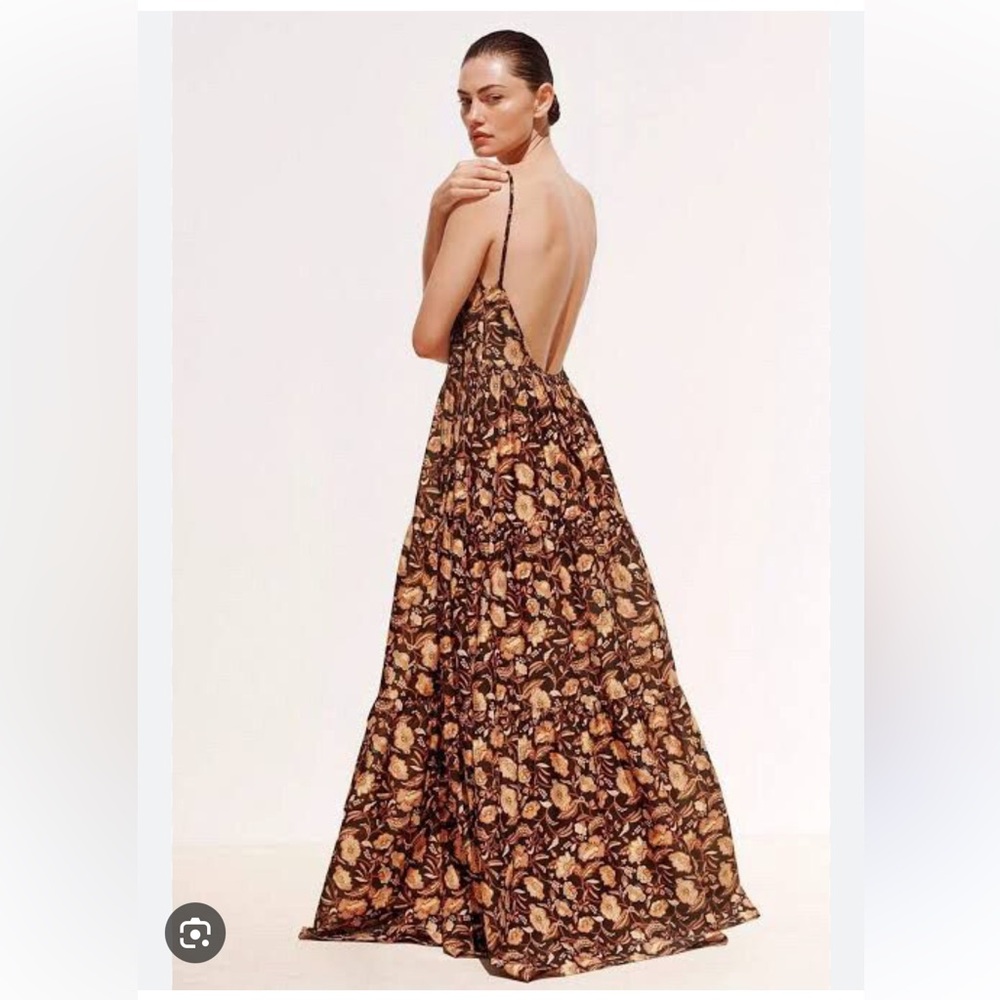 Matteau backless floral dress